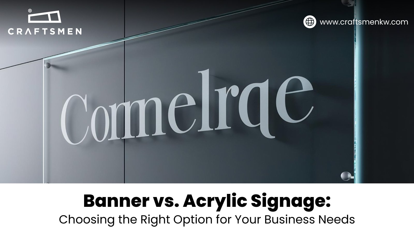 Banner vs. Acrylic Signage