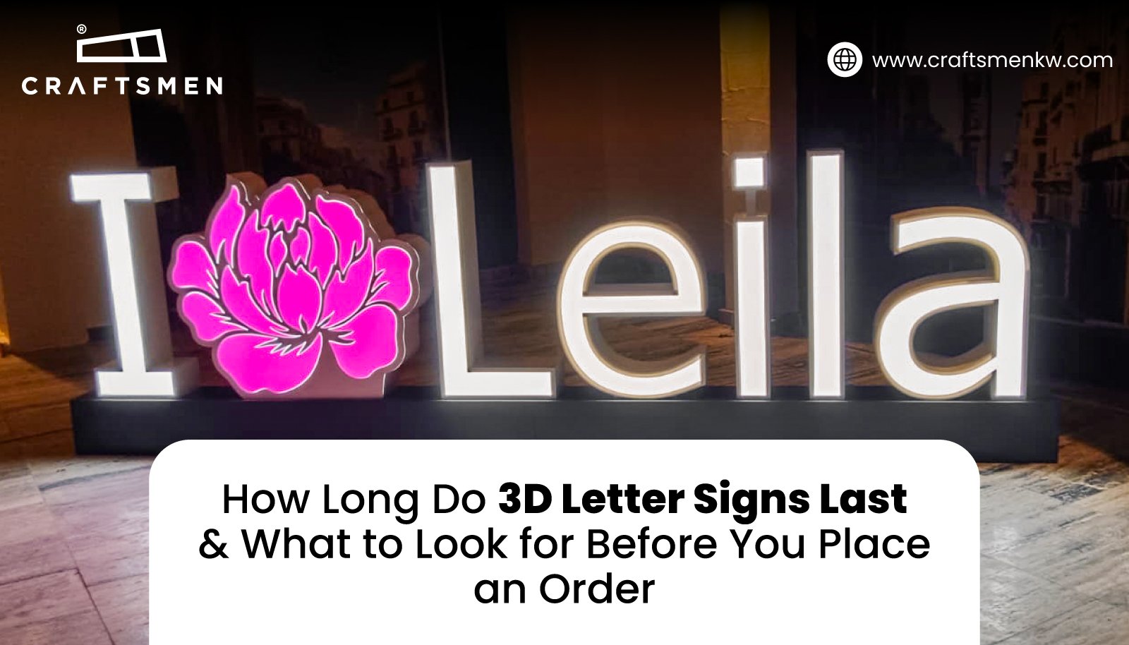 3D Letter Signs