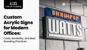 Custom Acrylic Signs for Modern Offices